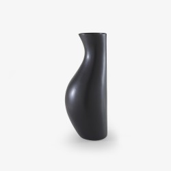 Hanbun Vase black lacquer