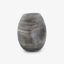 Pression Vase matt grey large