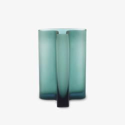 T Vase grey blue large